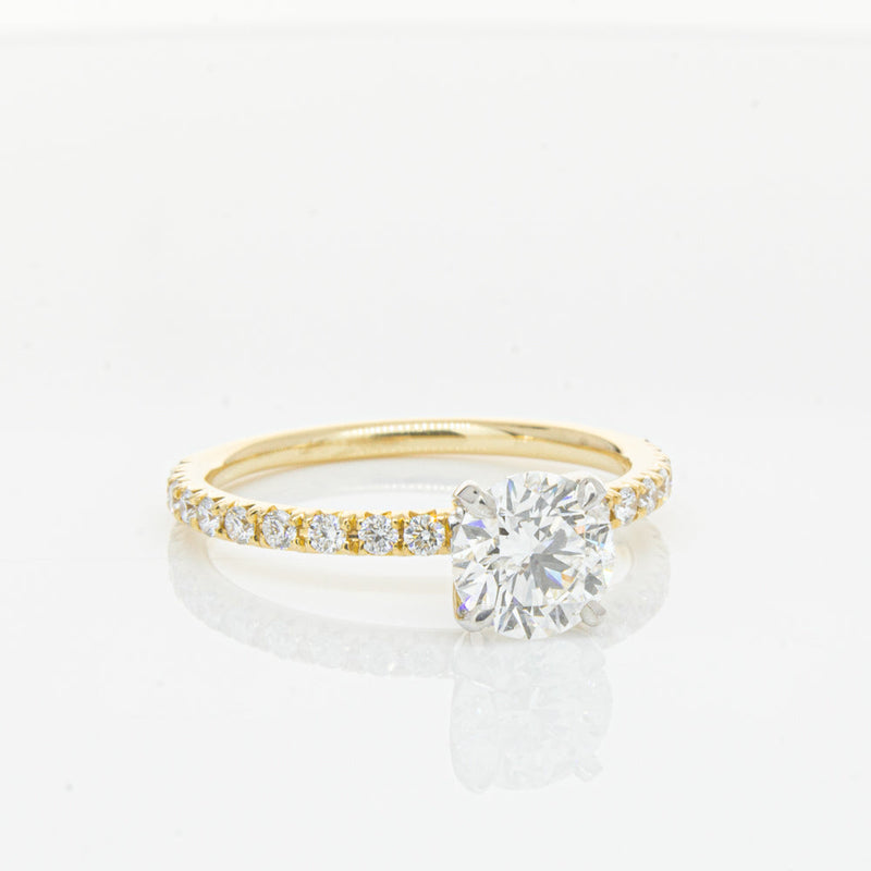 18ct Yellow Gold 1.01ct Diamond Comet Ring-Ring-Walker & Hall