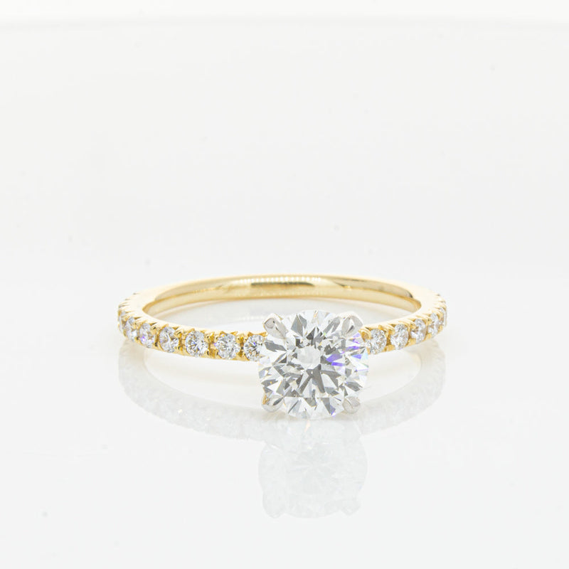 18ct Yellow Gold 1.01ct Diamond Comet Ring-Ring-Walker & Hall