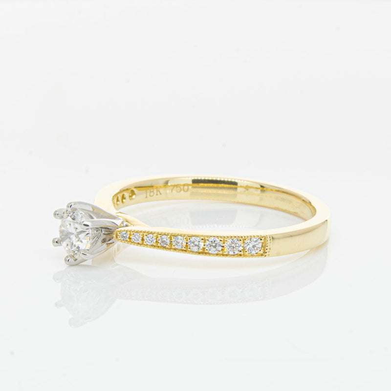 18ct Yellow Gold .34ct Diamond Zenith Ring-Ring-Walker & Hall