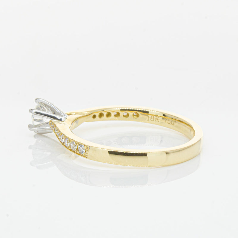 18ct Yellow Gold .34ct Diamond Zenith Ring-Ring-Walker & Hall