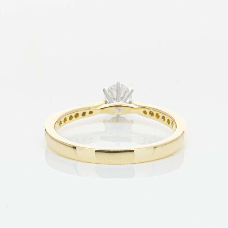 18ct Yellow Gold .34ct Diamond Zenith Ring-Ring-Walker & Hall