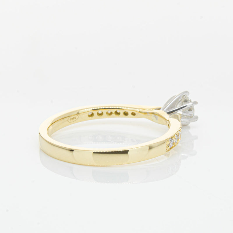 18ct Yellow Gold .34ct Diamond Zenith Ring-Ring-Walker & Hall