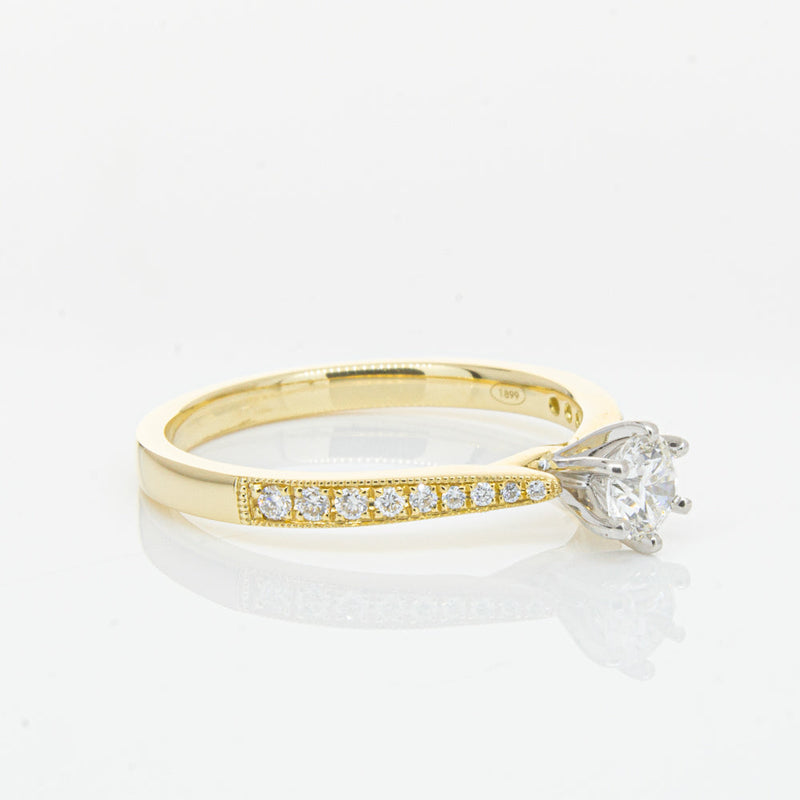 18ct Yellow Gold .34ct Diamond Zenith Ring-Ring-Walker & Hall