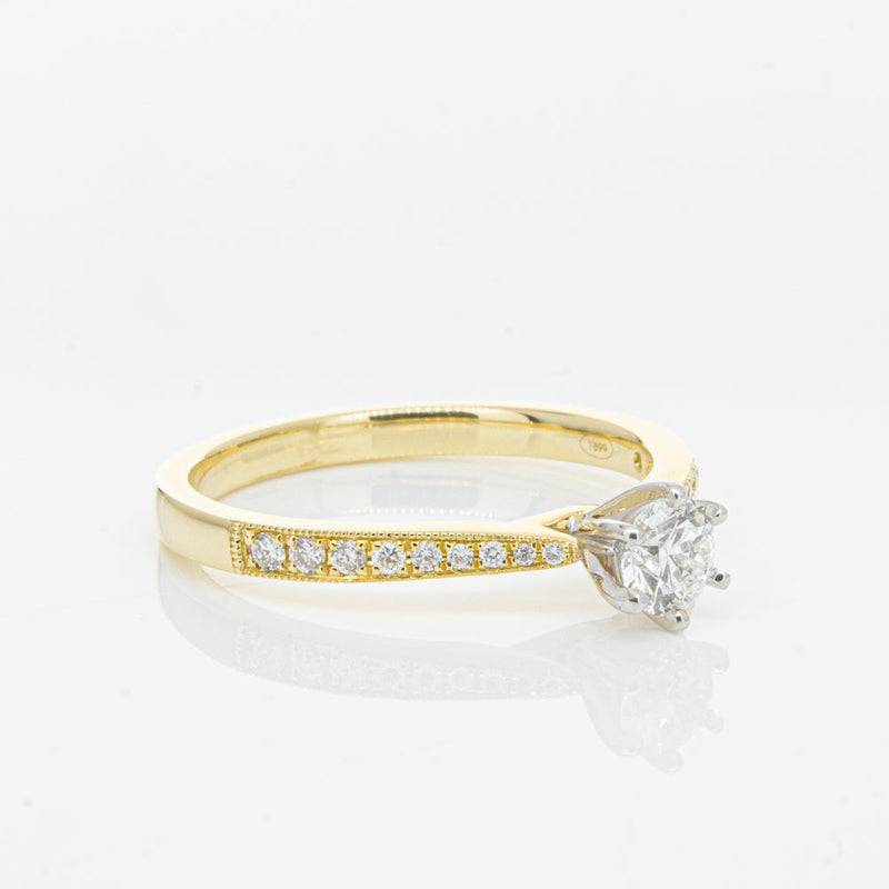 18ct Yellow Gold .34ct Diamond Zenith Ring-Ring-Walker & Hall
