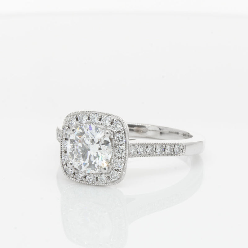 18ct White Gold 1.00ct Diamond Aurora Ring-Ring-Walker & Hall