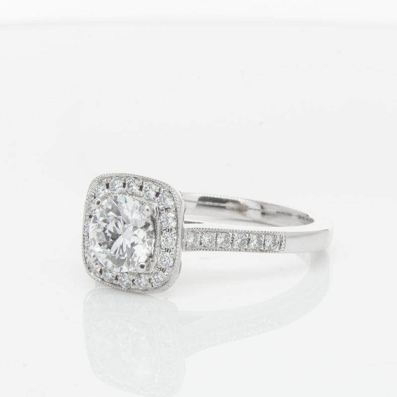 18ct White Gold 1.00ct Diamond Aurora Ring-Ring-Walker & Hall