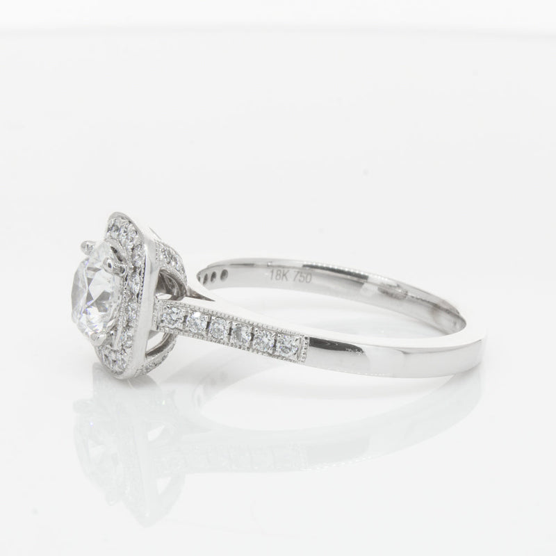 18ct White Gold 1.00ct Diamond Aurora Ring-Ring-Walker & Hall