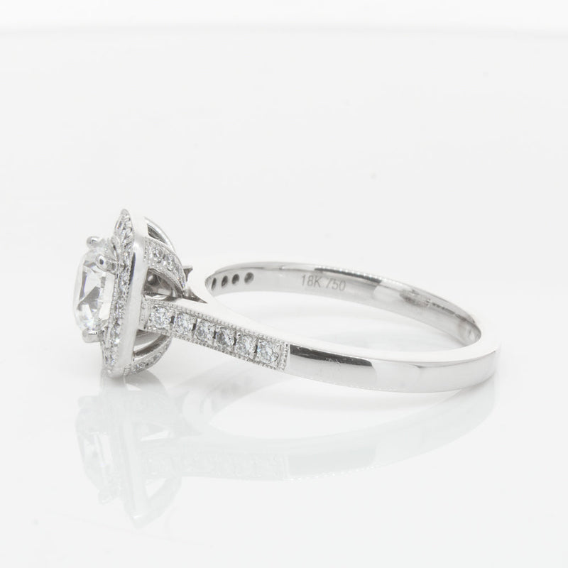 18ct White Gold 1.00ct Diamond Aurora Ring-Ring-Walker & Hall