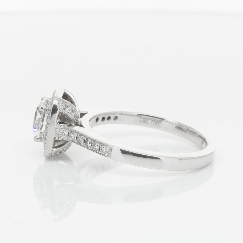 18ct White Gold 1.00ct Diamond Aurora Ring-Ring-Walker & Hall