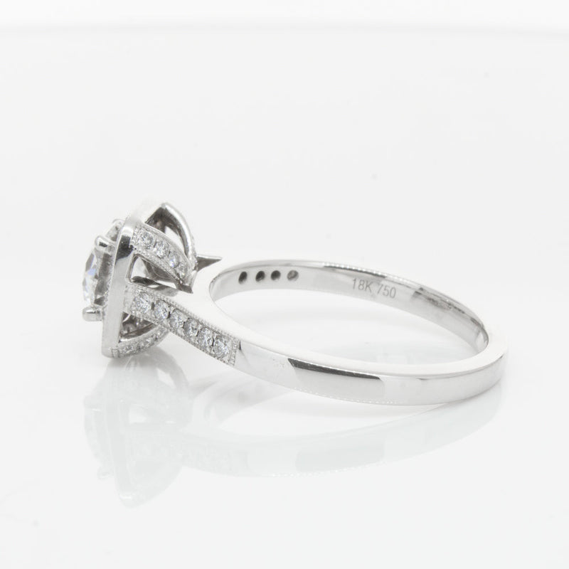 18ct White Gold 1.00ct Diamond Aurora Ring-Ring-Walker & Hall