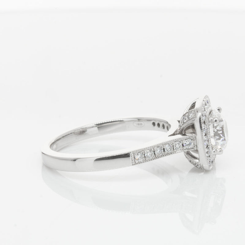 18ct White Gold 1.00ct Diamond Aurora Ring-Ring-Walker & Hall