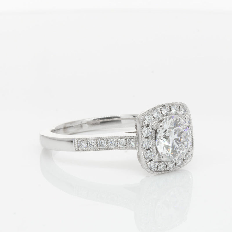 18ct White Gold 1.00ct Diamond Aurora Ring-Ring-Walker & Hall