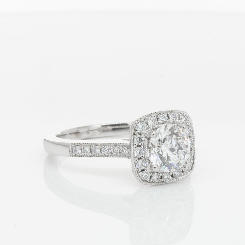 18ct White Gold 1.00ct Diamond Aurora Ring-Ring-Walker & Hall