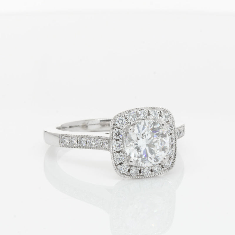 18ct White Gold 1.00ct Diamond Aurora Ring-Ring-Walker & Hall