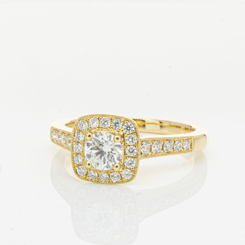 18ct Yellow Gold .45ct Diamond Aurora Ring-Ring-Walker & Hall