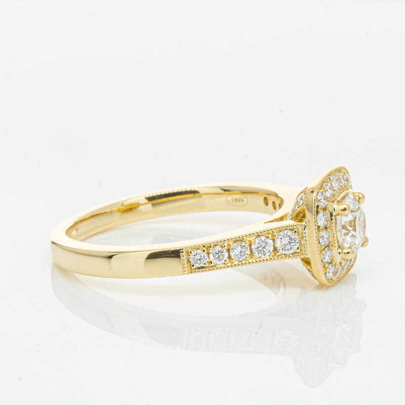 18ct Yellow Gold .45ct Diamond Aurora Ring-Ring-Walker & Hall