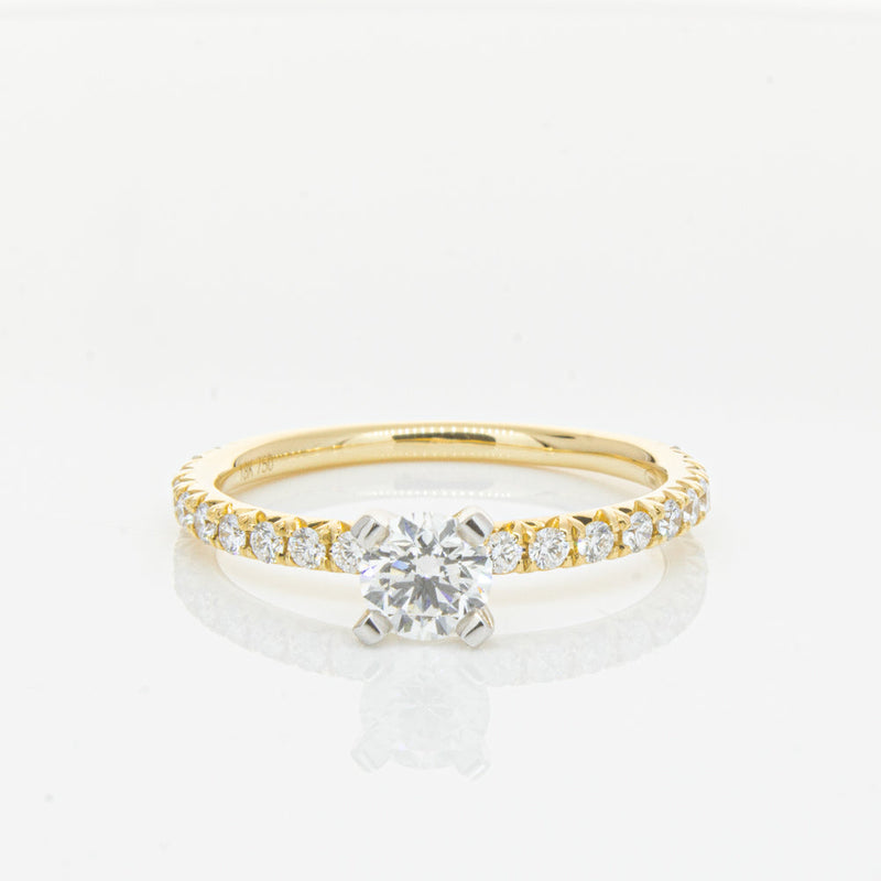 18ct Yellow Gold .43ct Diamond Comet Ring-Ring-Walker & Hall