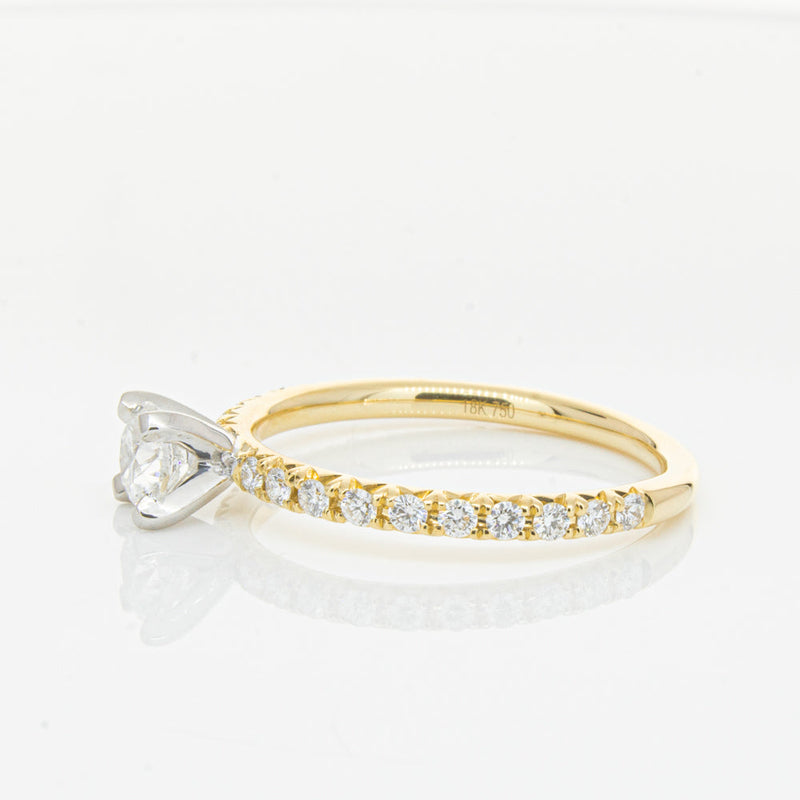 18ct Yellow Gold .43ct Diamond Comet Ring-Ring-Walker & Hall