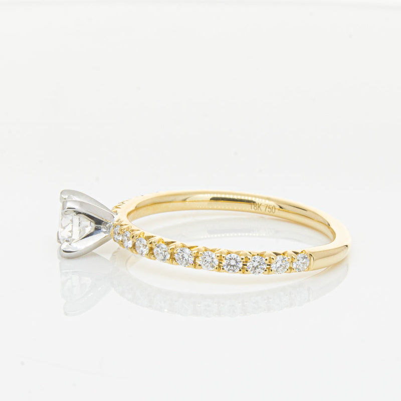 18ct Yellow Gold .43ct Diamond Comet Ring-Ring-Walker & Hall