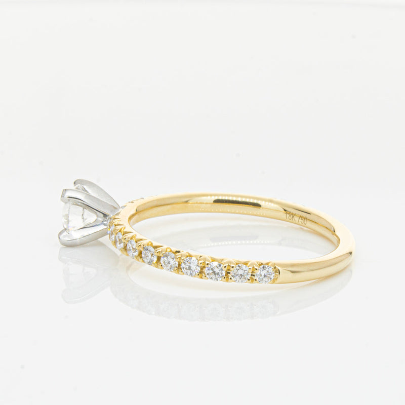 18ct Yellow Gold .43ct Diamond Comet Ring-Ring-Walker & Hall