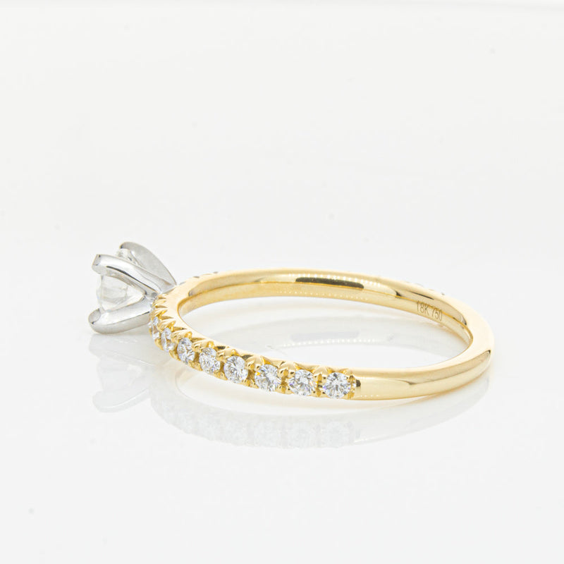 18ct Yellow Gold .43ct Diamond Comet Ring-Ring-Walker & Hall