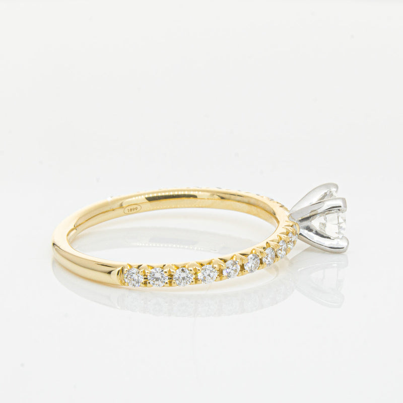 18ct Yellow Gold .43ct Diamond Comet Ring-Ring-Walker & Hall