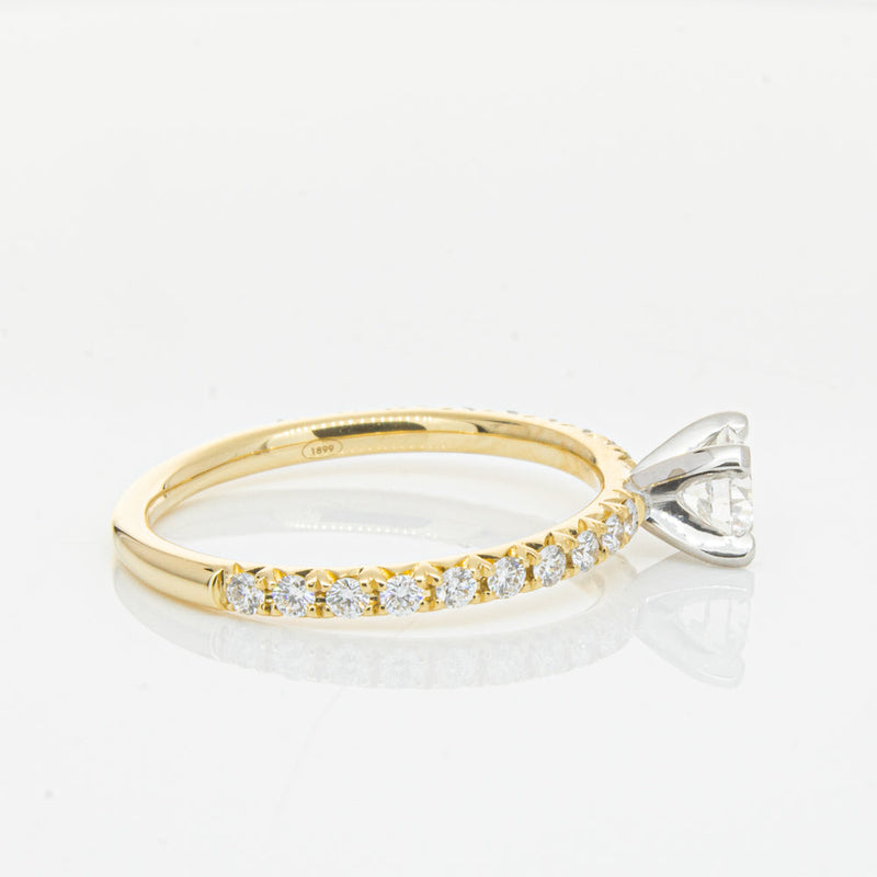 18ct Yellow Gold .43ct Diamond Comet Ring-Ring-Walker & Hall