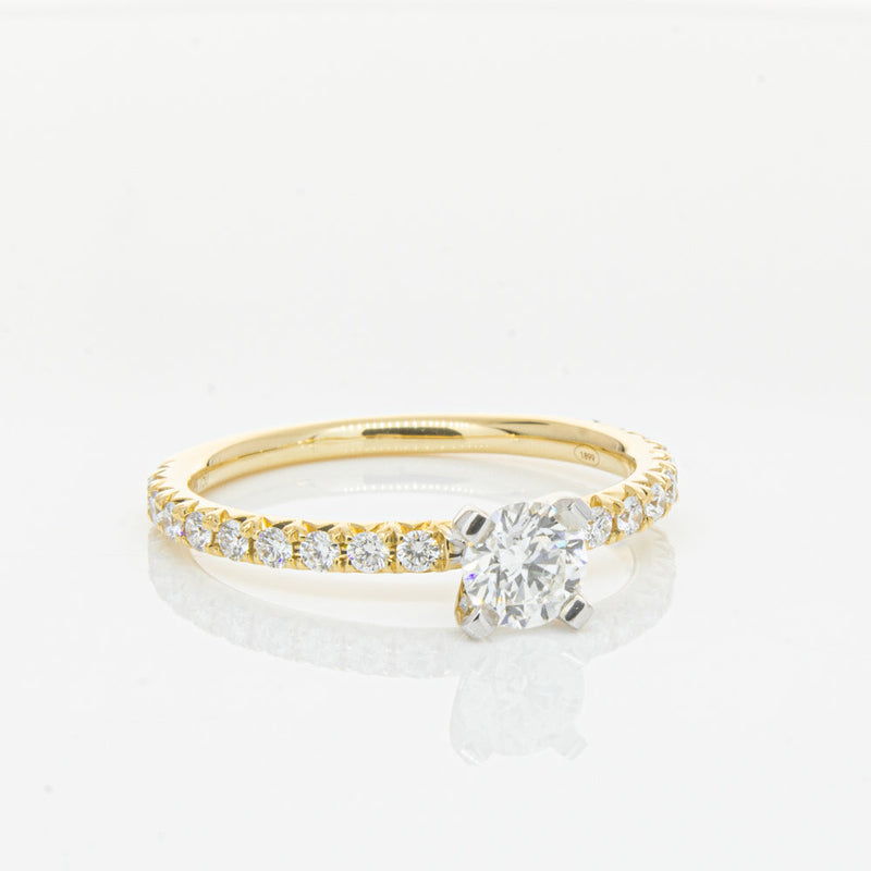 18ct Yellow Gold .43ct Diamond Comet Ring-Ring-Walker & Hall