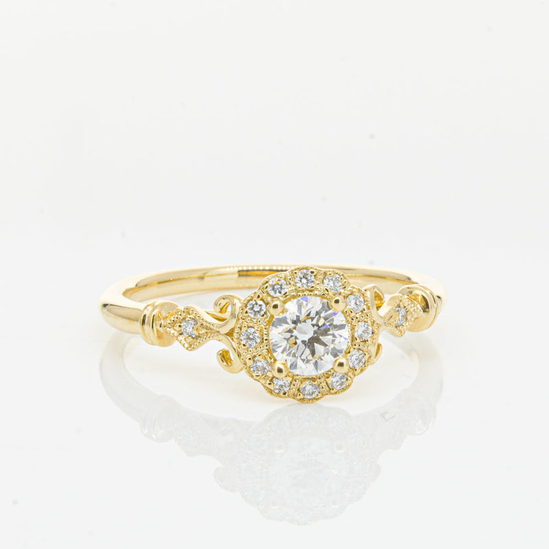 18ct Yellow Gold .30ct Diamond Versailles Ring-Ring-Walker & Hall