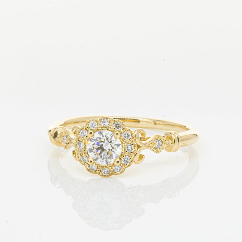 18ct Yellow Gold .30ct Diamond Versailles Ring-Ring-Walker & Hall