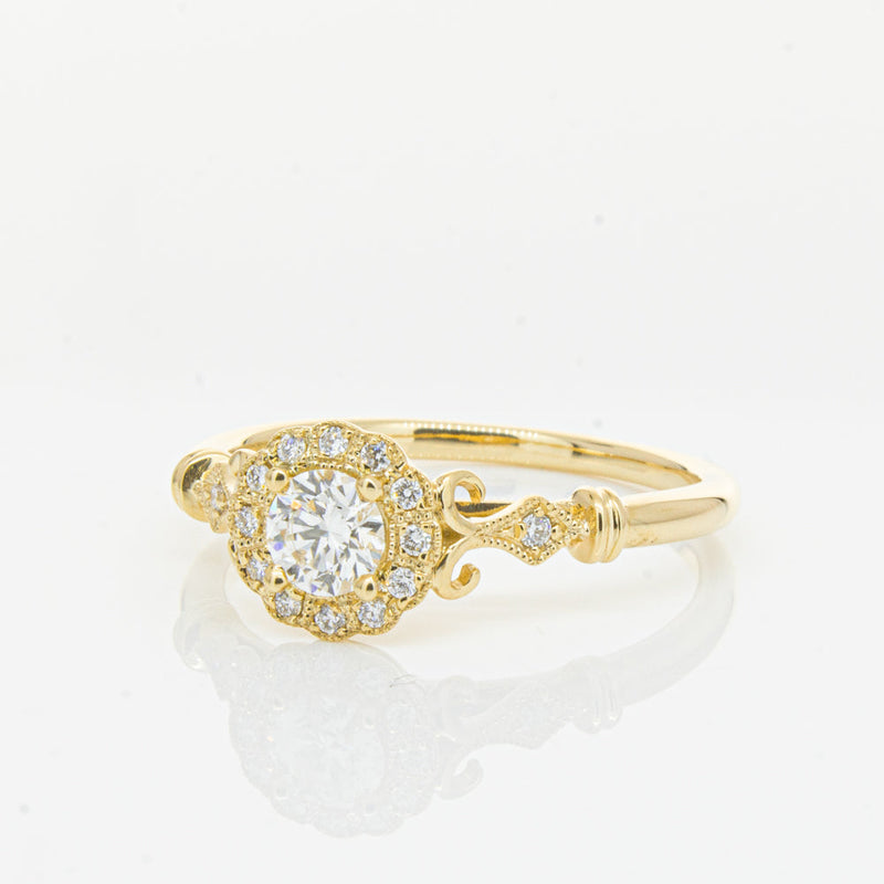 18ct Yellow Gold .30ct Diamond Versailles Ring-Ring-Walker & Hall