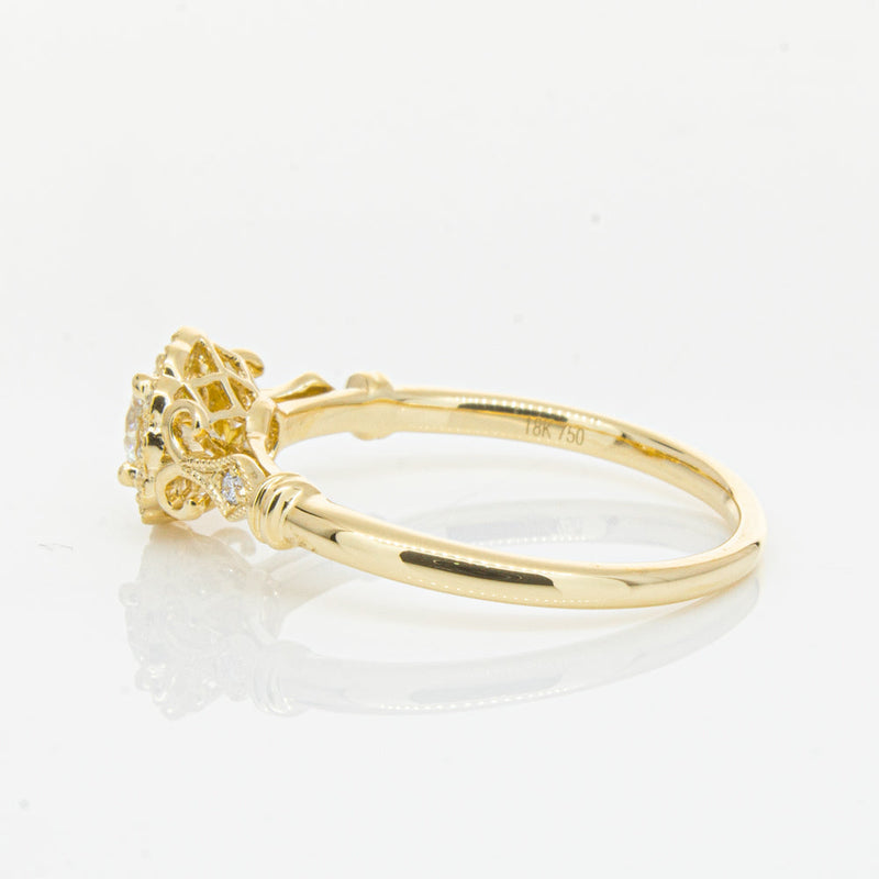 18ct Yellow Gold .30ct Diamond Versailles Ring-Ring-Walker & Hall