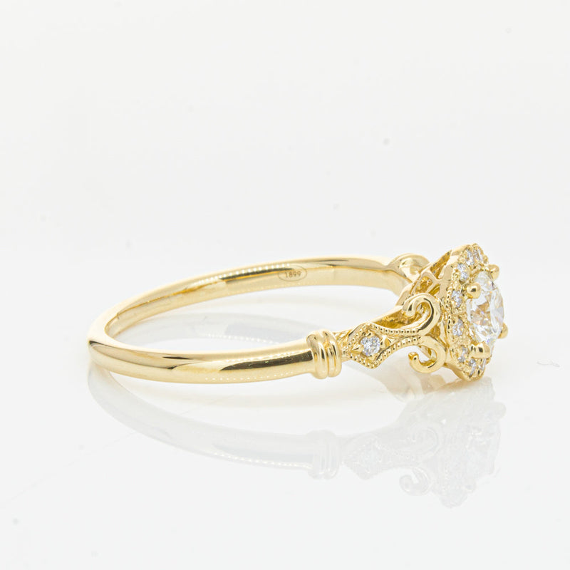 18ct Yellow Gold .30ct Diamond Versailles Ring-Ring-Walker & Hall