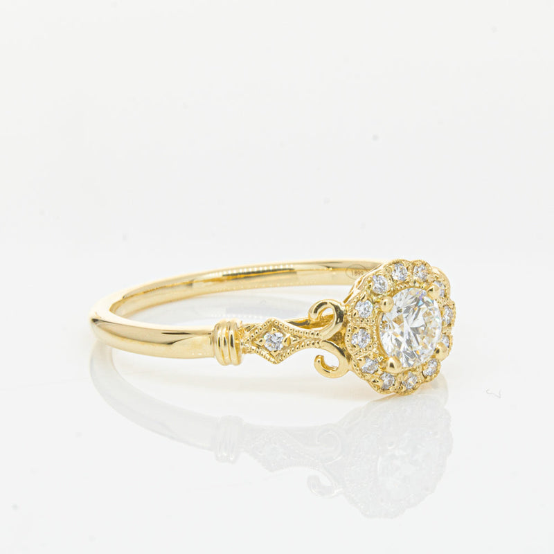 18ct Yellow Gold .30ct Diamond Versailles Ring-Ring-Walker & Hall