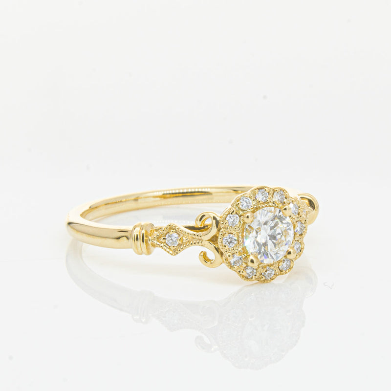 18ct Yellow Gold .30ct Diamond Versailles Ring-Ring-Walker & Hall