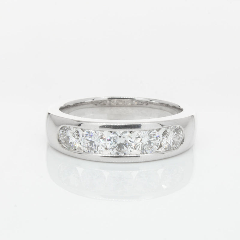 18ct White Gold 1.01ct Diamond Loire Ring-Ring-Walker & Hall