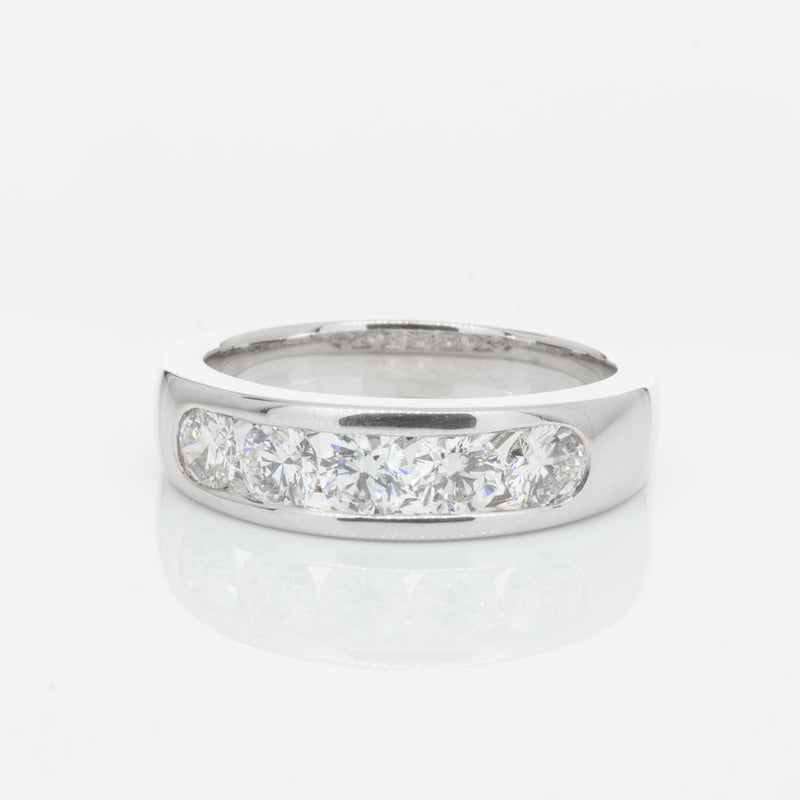 18ct White Gold 1.01ct Diamond Loire Ring-Ring-Walker & Hall