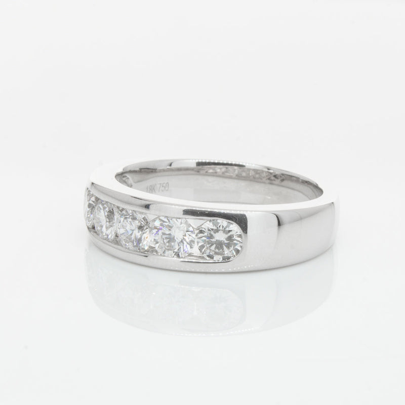 18ct White Gold 1.01ct Diamond Loire Ring-Ring-Walker & Hall