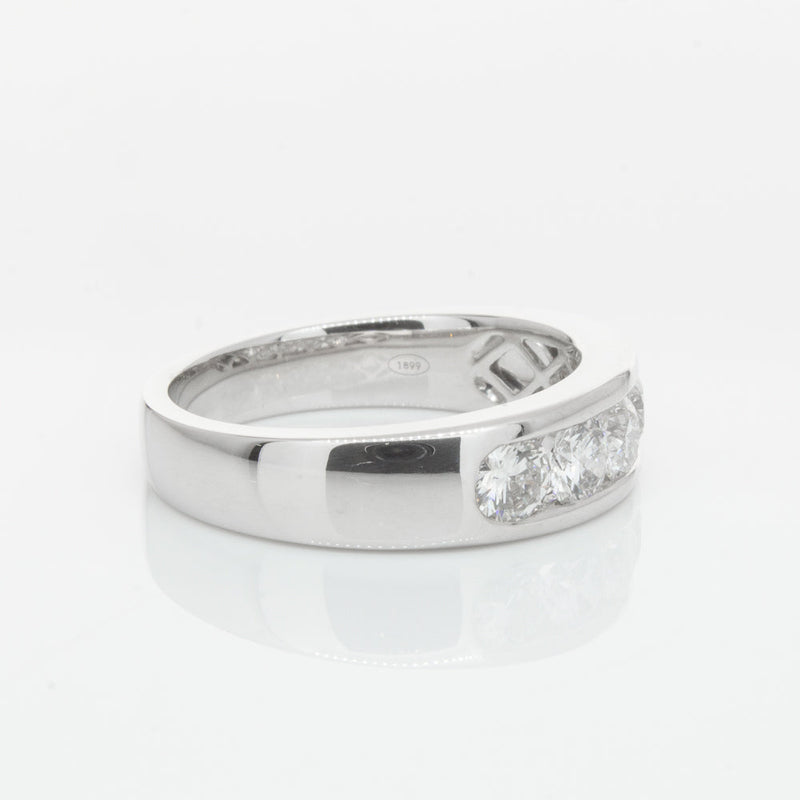 18ct White Gold 1.01ct Diamond Loire Ring-Ring-Walker & Hall