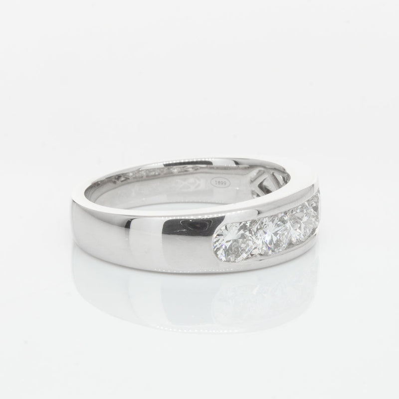 18ct White Gold 1.01ct Diamond Loire Ring-Ring-Walker & Hall