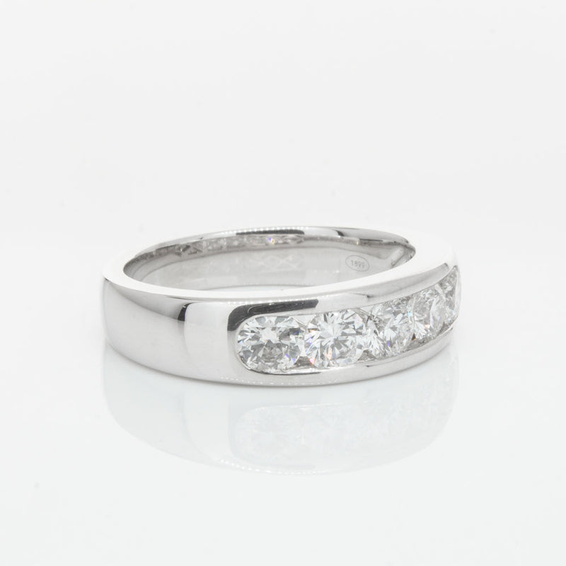 18ct White Gold 1.01ct Diamond Loire Ring-Ring-Walker & Hall