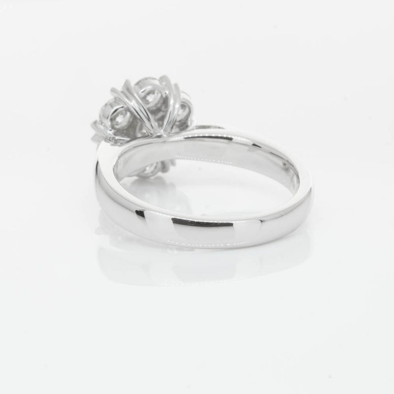 18ct White Gold 1.20ct Diamond Lotus Ring-Ring-Walker & Hall