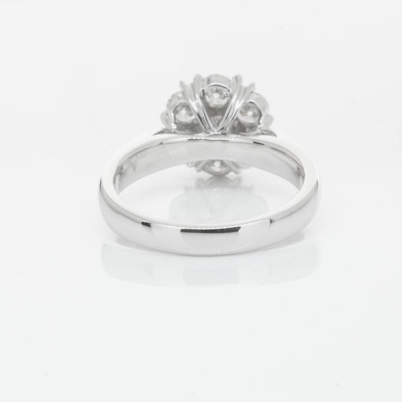 18ct White Gold 1.20ct Diamond Lotus Ring-Ring-Walker & Hall