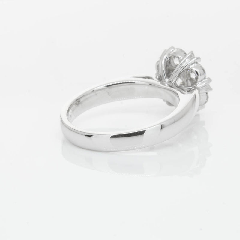 18ct White Gold 1.20ct Diamond Lotus Ring-Ring-Walker & Hall