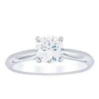 18ct White Gold 1.00ct Diamond Venetian Ring-Ring-Walker & Hall