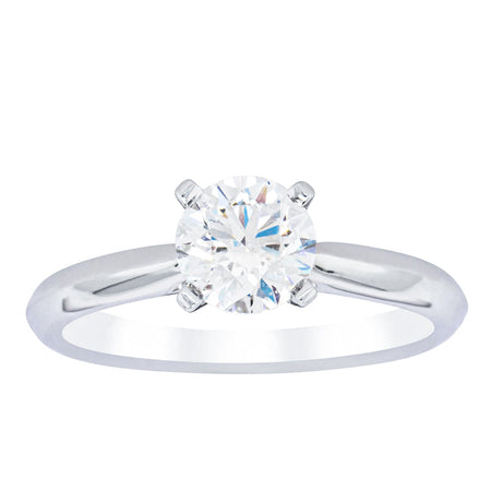 18ct White Gold 1.00ct Diamond Venetian Ring-Ring-Walker & Hall