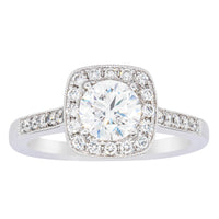 18ct White Gold 1.00ct Diamond Aurora Ring-Ring-Walker & Hall