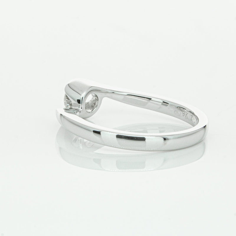 18ct White Gold .35ct Diamond Embrace Ring-Ring-Walker & Hall