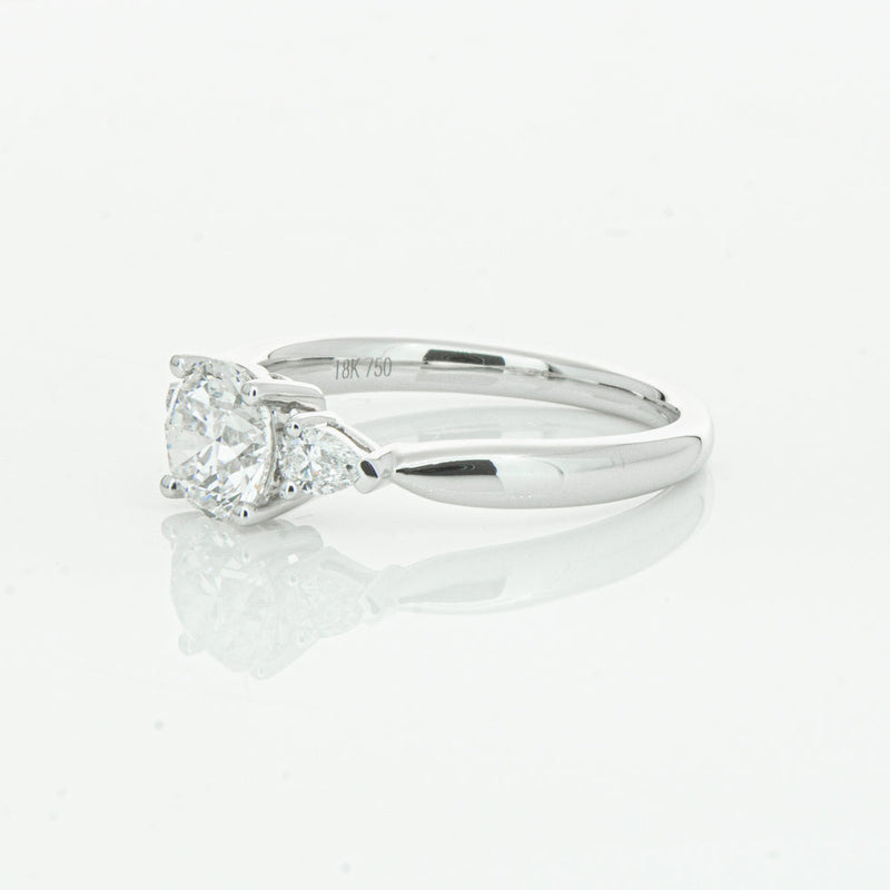 18ct White Gold 1.01ct Diamond Ayla Ring-Ring-Walker & Hall