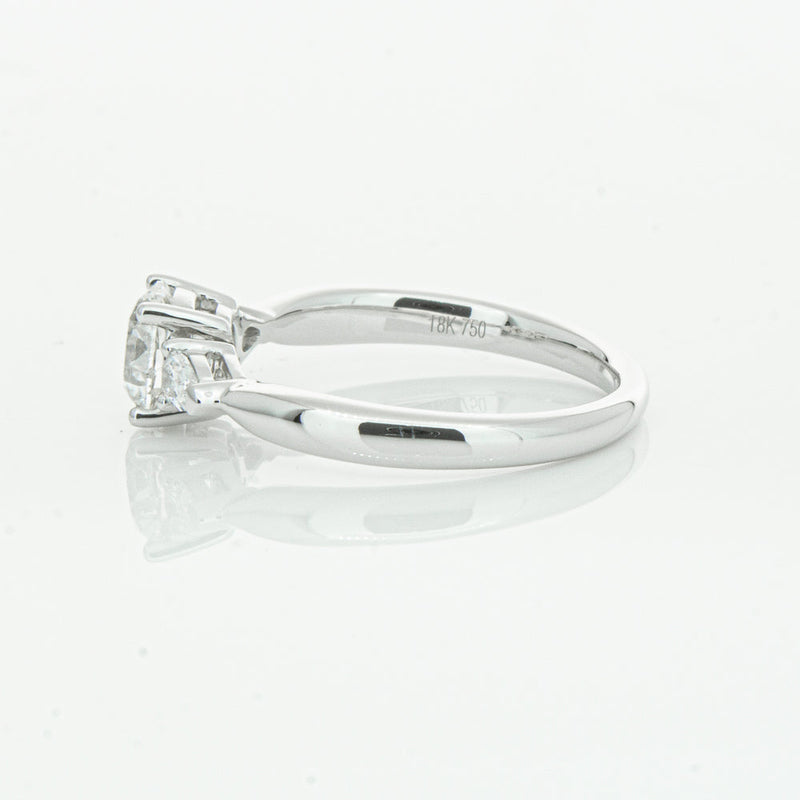 18ct White Gold 1.01ct Diamond Ayla Ring-Ring-Walker & Hall